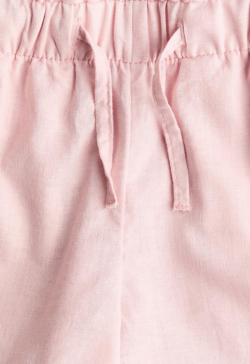 H&M - Linen-blend shorts - light pink