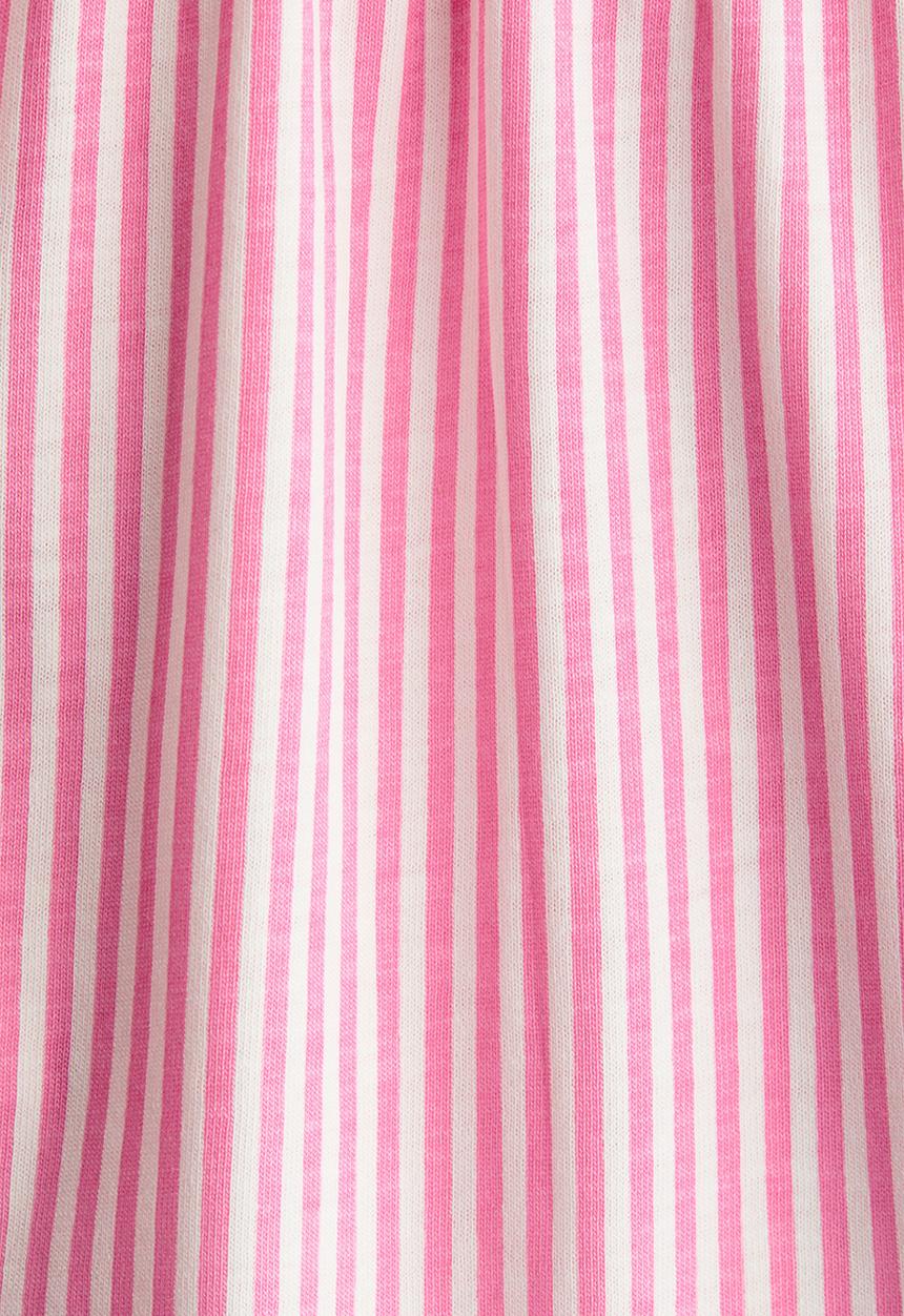 H&M - Printed cotton dress - pink/striped