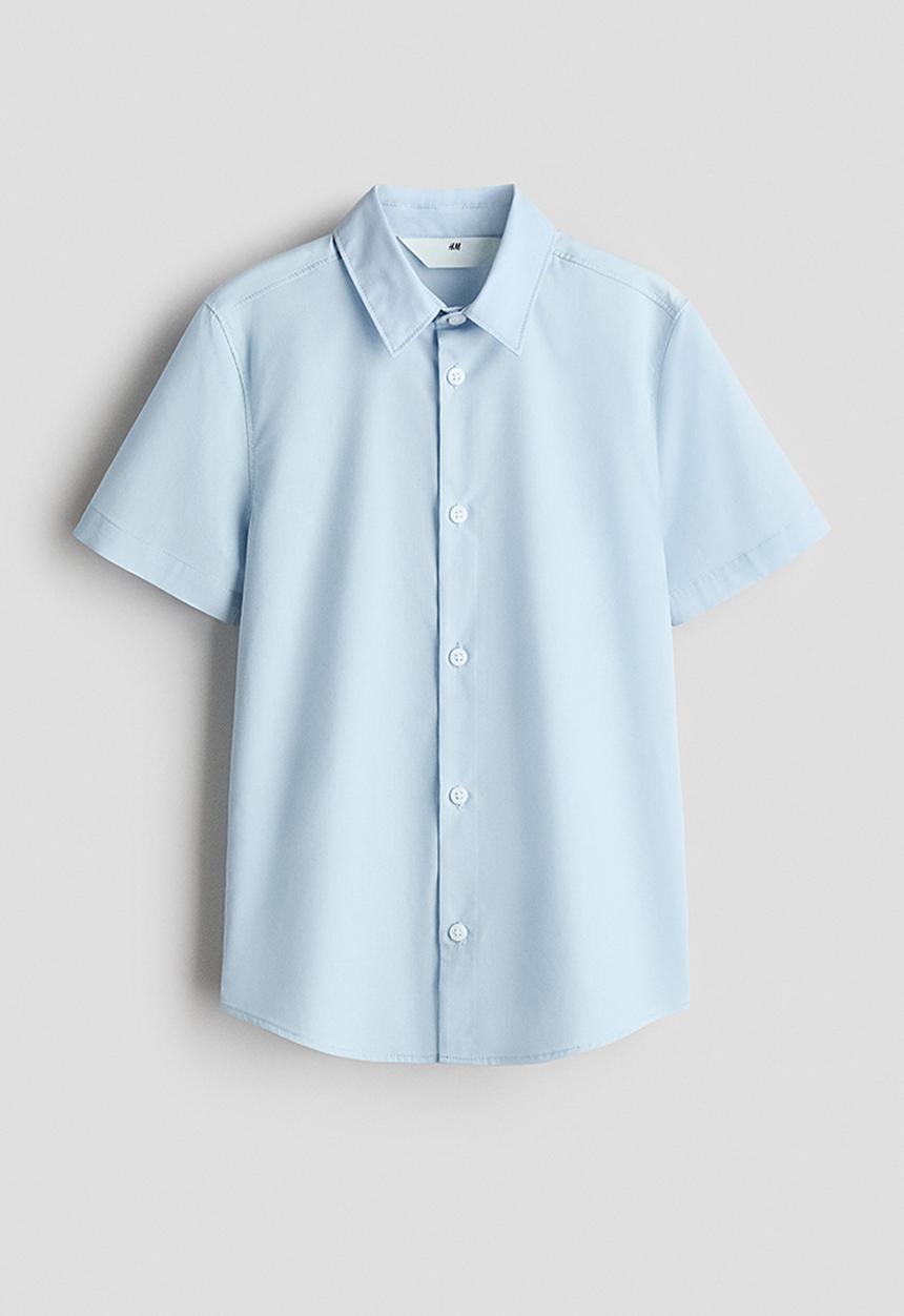 H&M - Easy-iron shirt - light blue