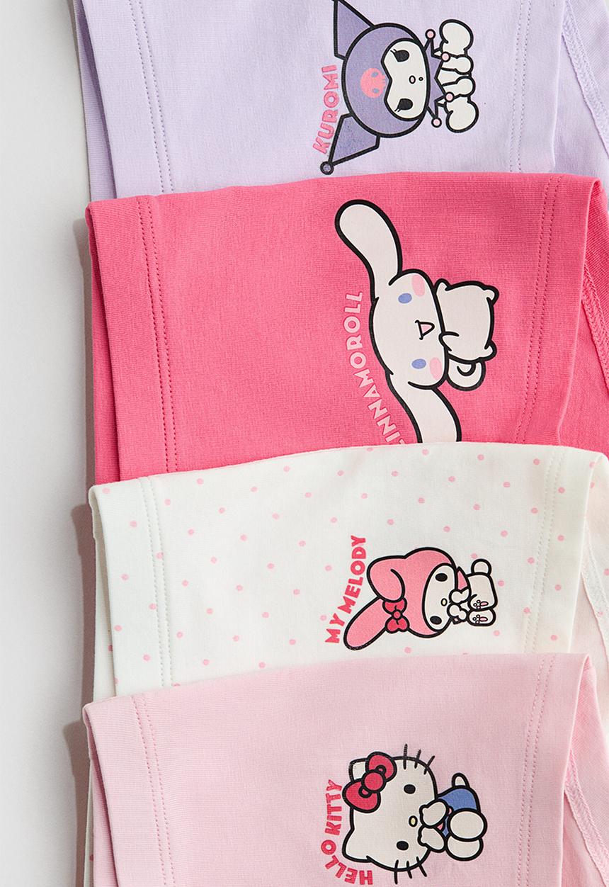 H&M - 5-Pack cotton boxer briefs - white/sanrio