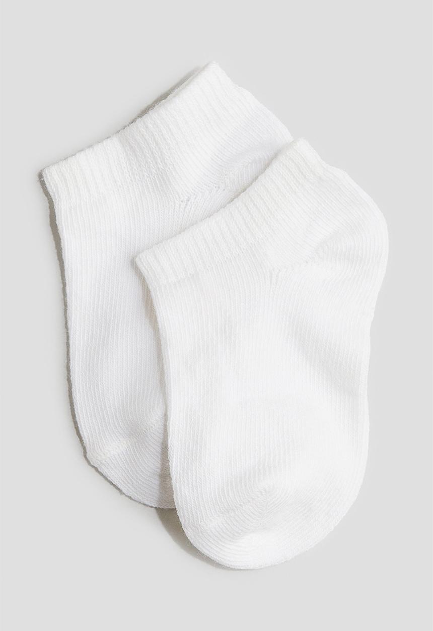 H&M - 5-Pack trainer socks - white
