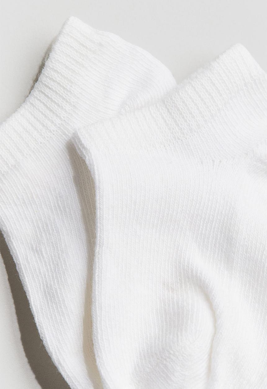 H&M - 5-Pack trainer socks - white