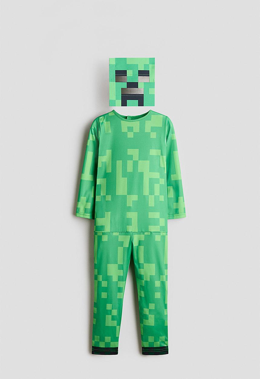 H&M - Fancy dress costume - green/minecraft