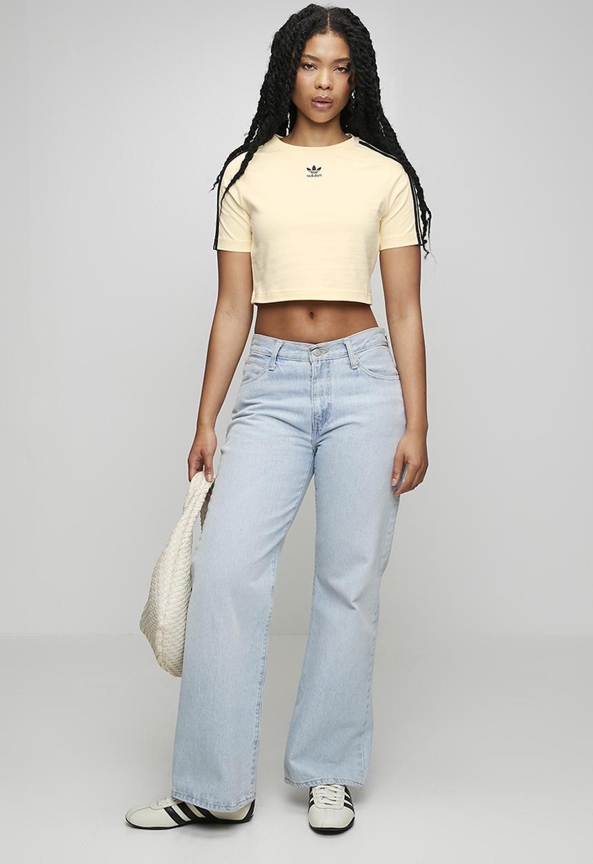 adidas Originals - 3 S Baby Tee W - Warm Vanilla