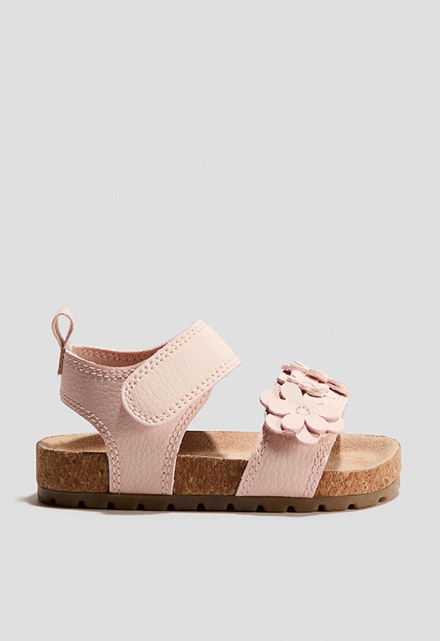 H&M - Sandals - light pink/flowers