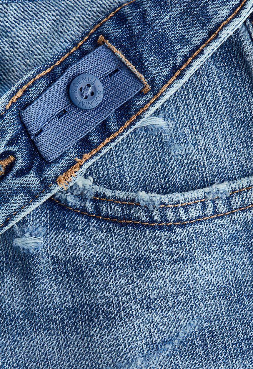 H&M - Loose-fit denim shorts - denim blue