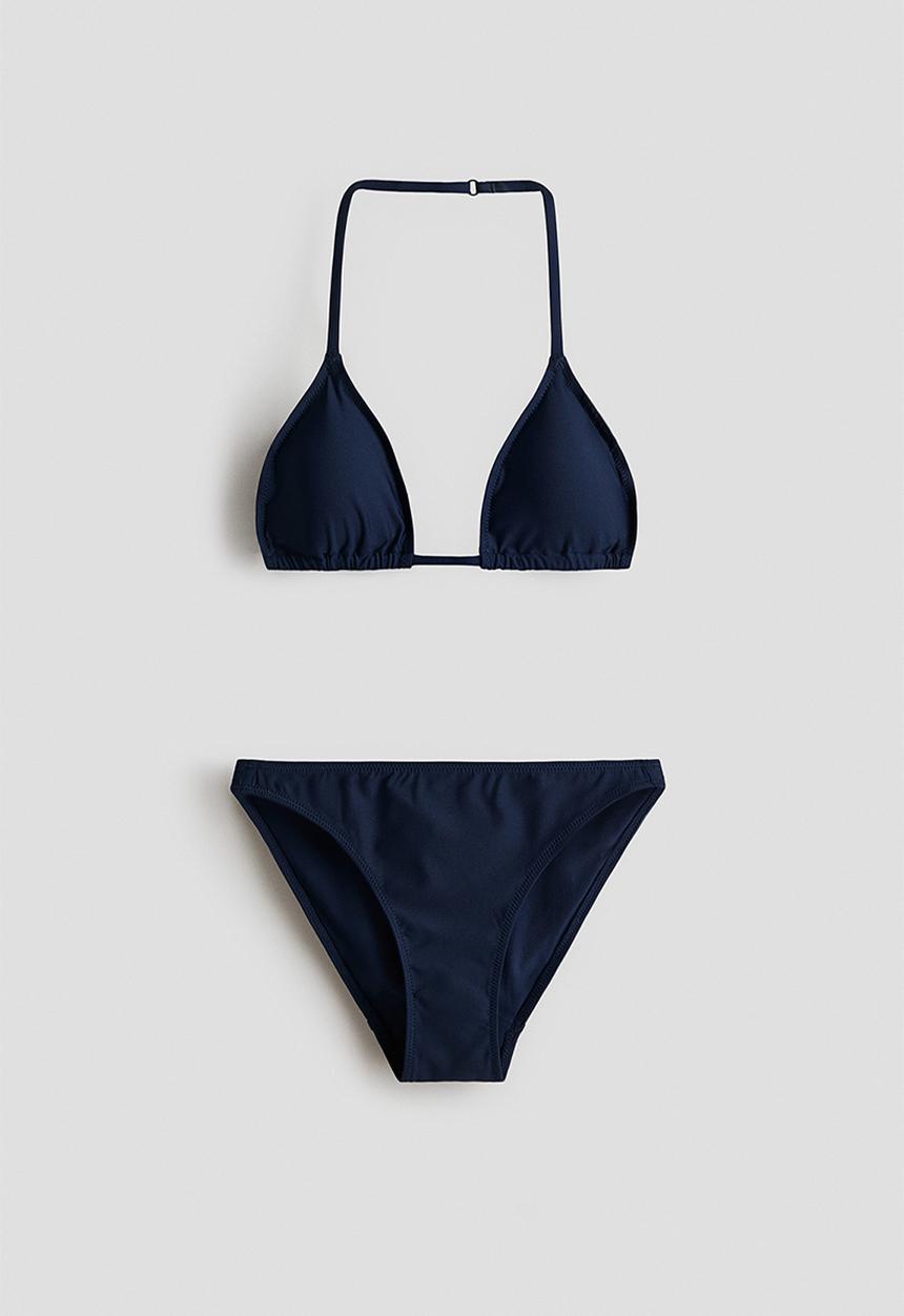 H&M - Triangle bikini - navy blue