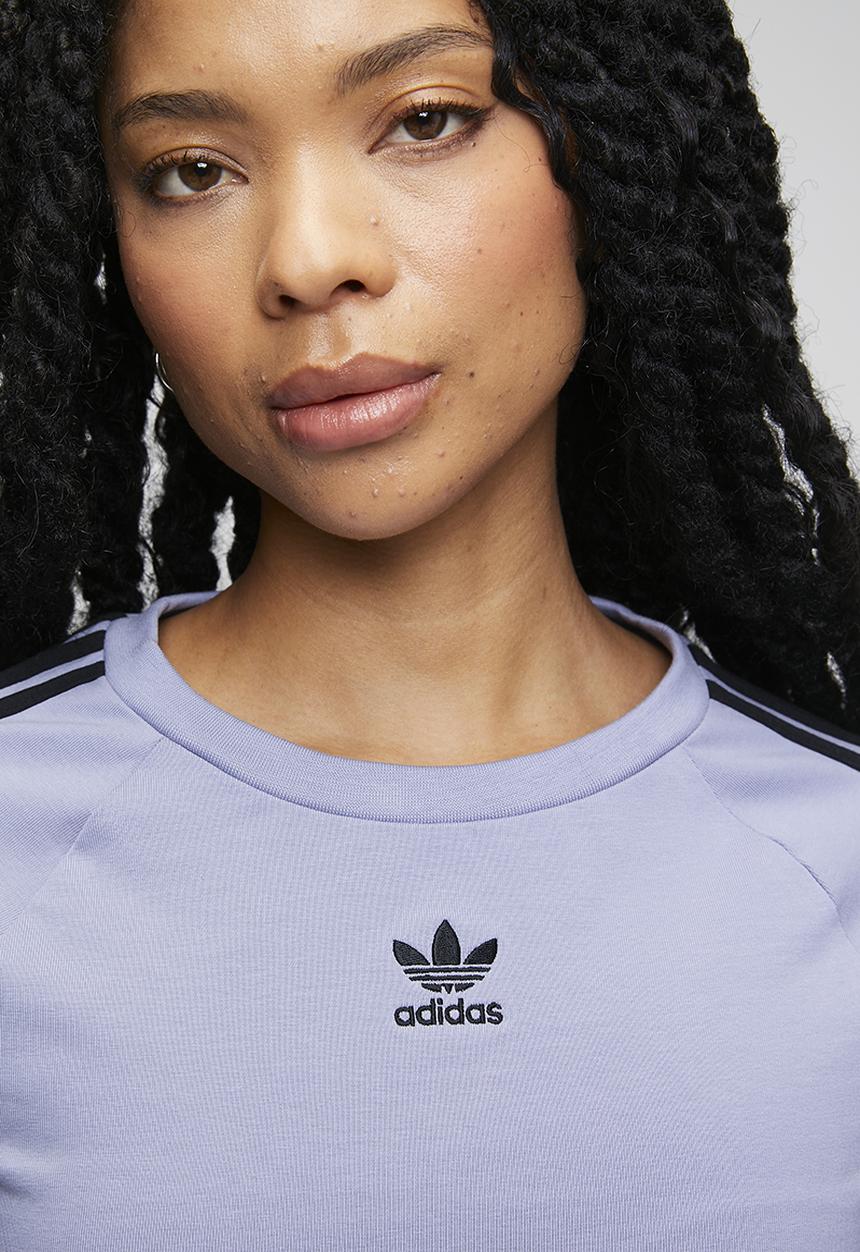 adidas Originals - 3 S Baby Tee W - Silver Violet