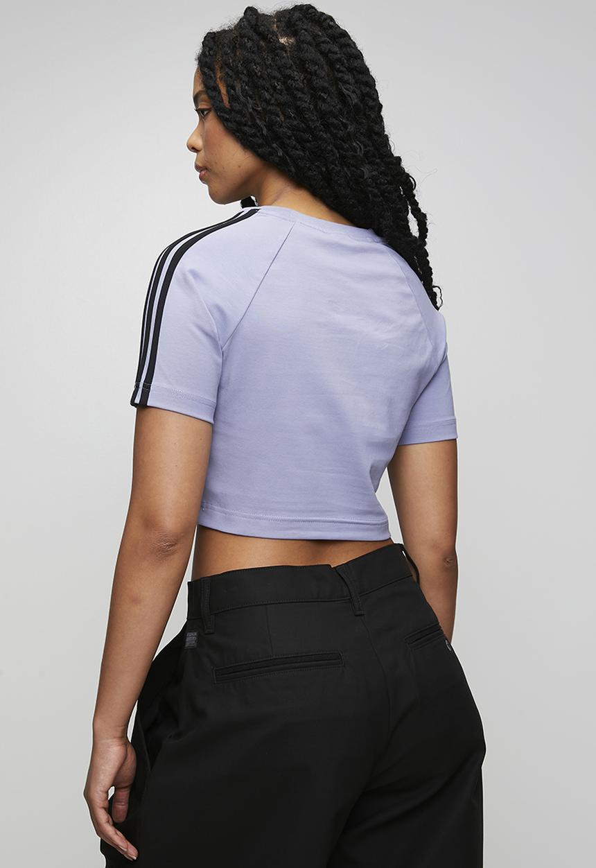 adidas Originals - 3 S Baby Tee W - Silver Violet