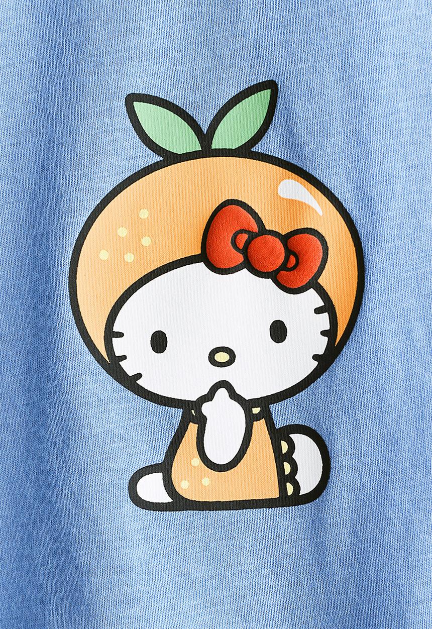 H&M - Printed T-shirt - blue/hello kitty