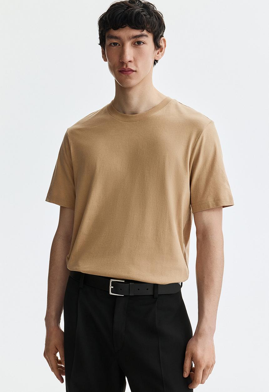 H&M - Regular fit t-shirt - beige