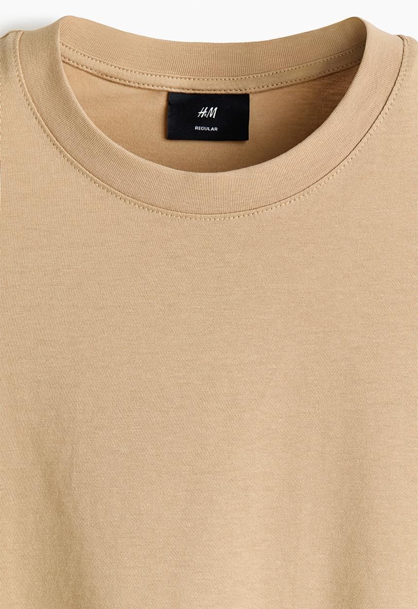 H&M - Regular fit t-shirt - beige