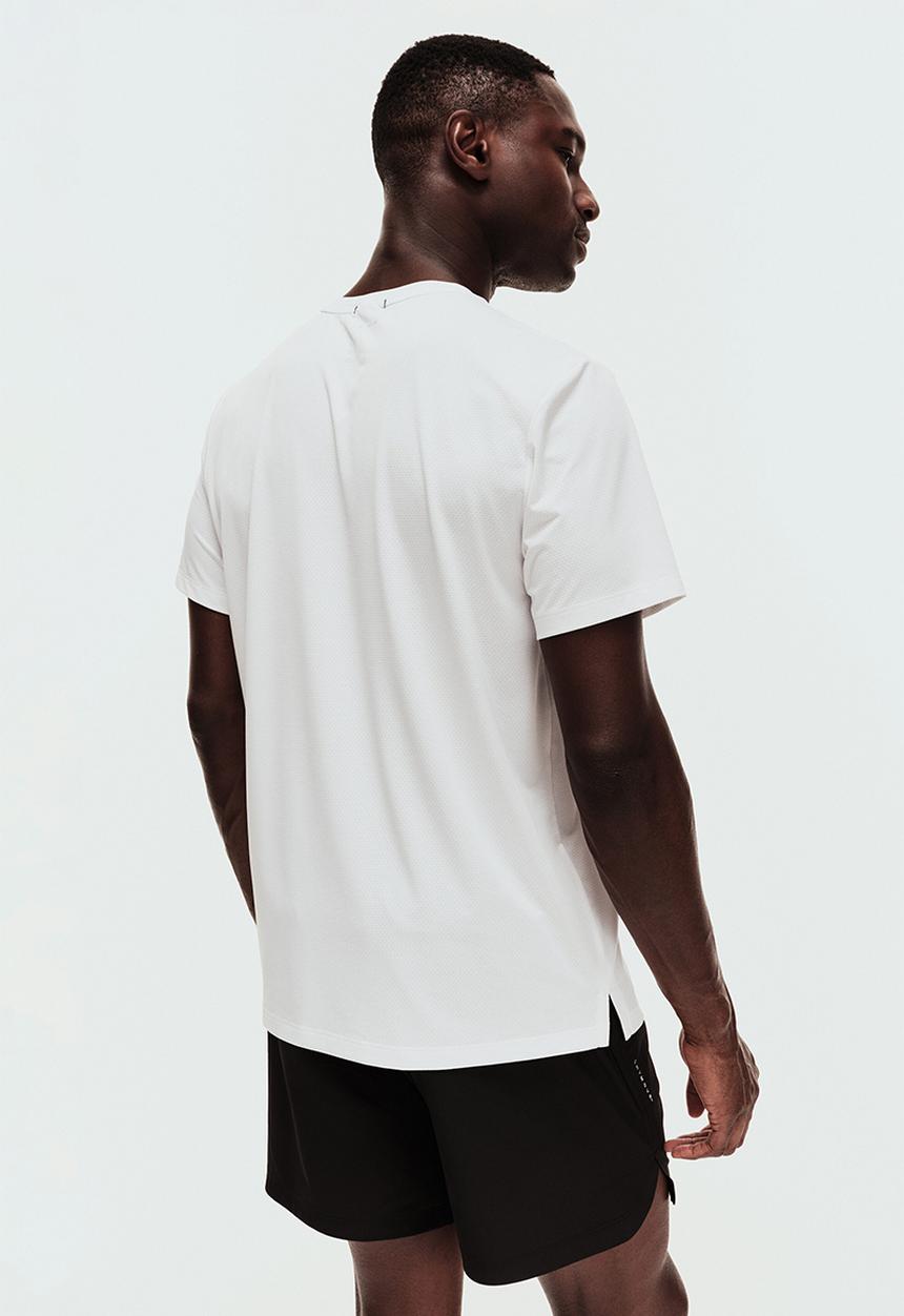 H&M - Mesh sports t-shirt with drymove. - white