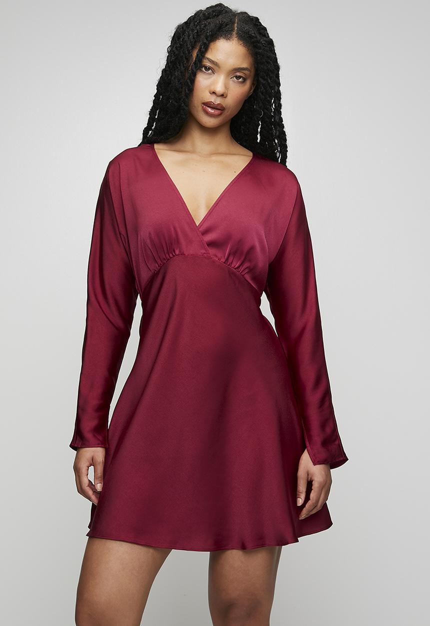 New Look - Vermont Satin Vnk Mini  - Dark Red