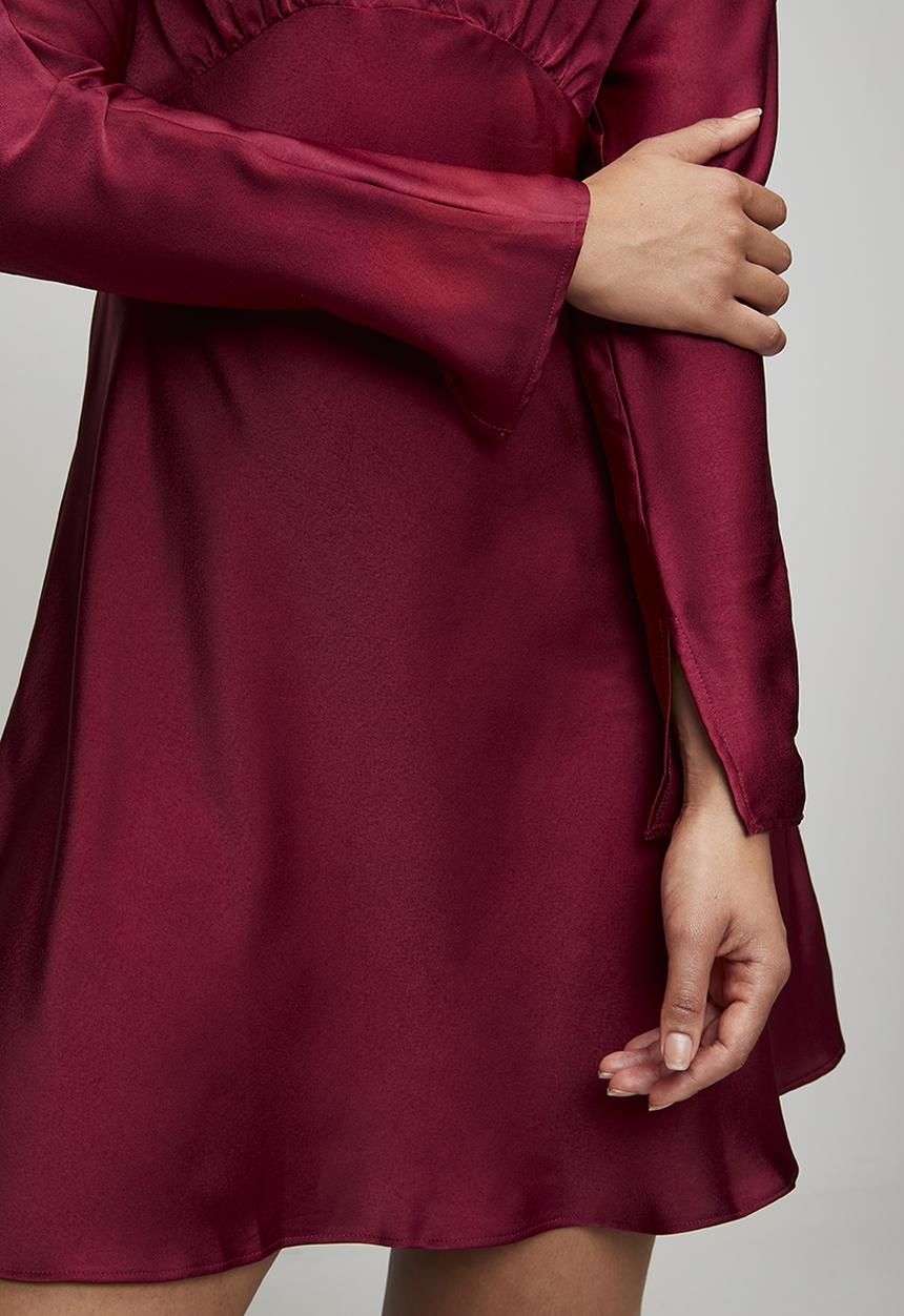 New Look - Vermont Satin Vnk Mini  - Dark Red