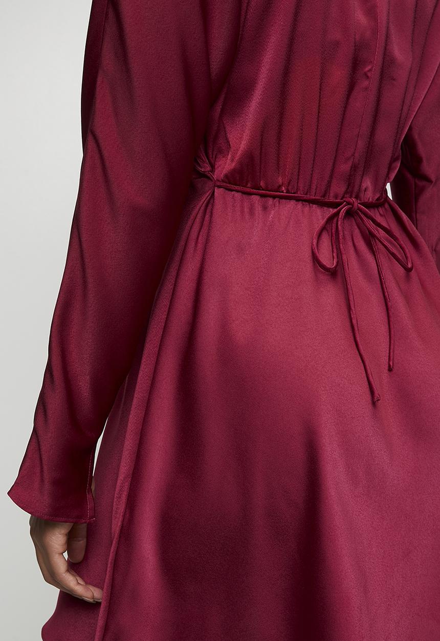 New Look - Vermont Satin Vnk Mini  - Dark Red