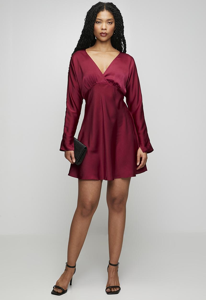 New Look - Vermont Satin Vnk Mini  - Dark Red