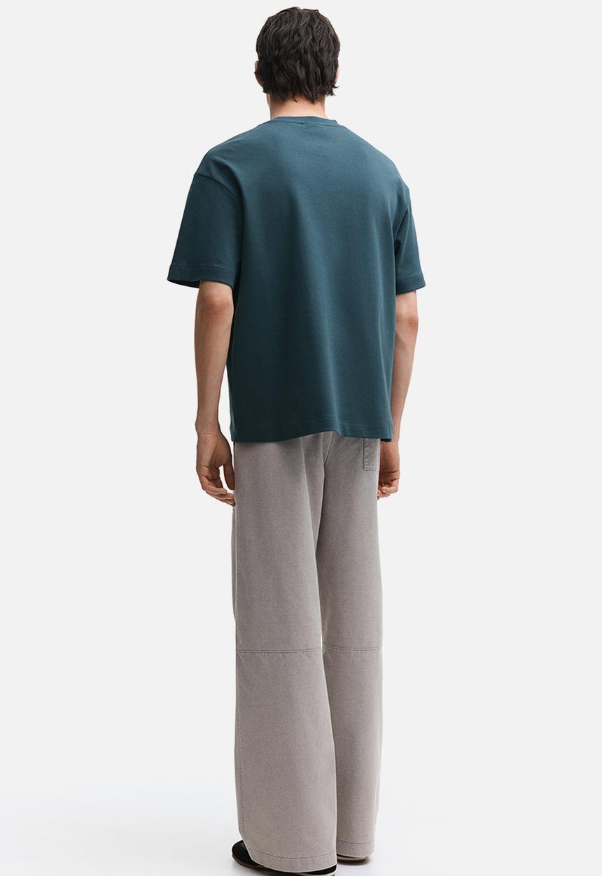 H&M - Loose fit interlock t-shirt - dark teal