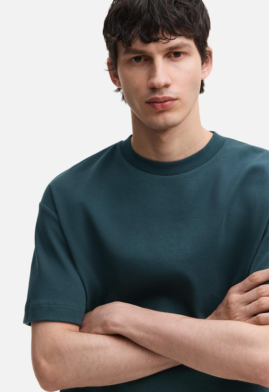 H&M - Loose fit interlock t-shirt - dark teal