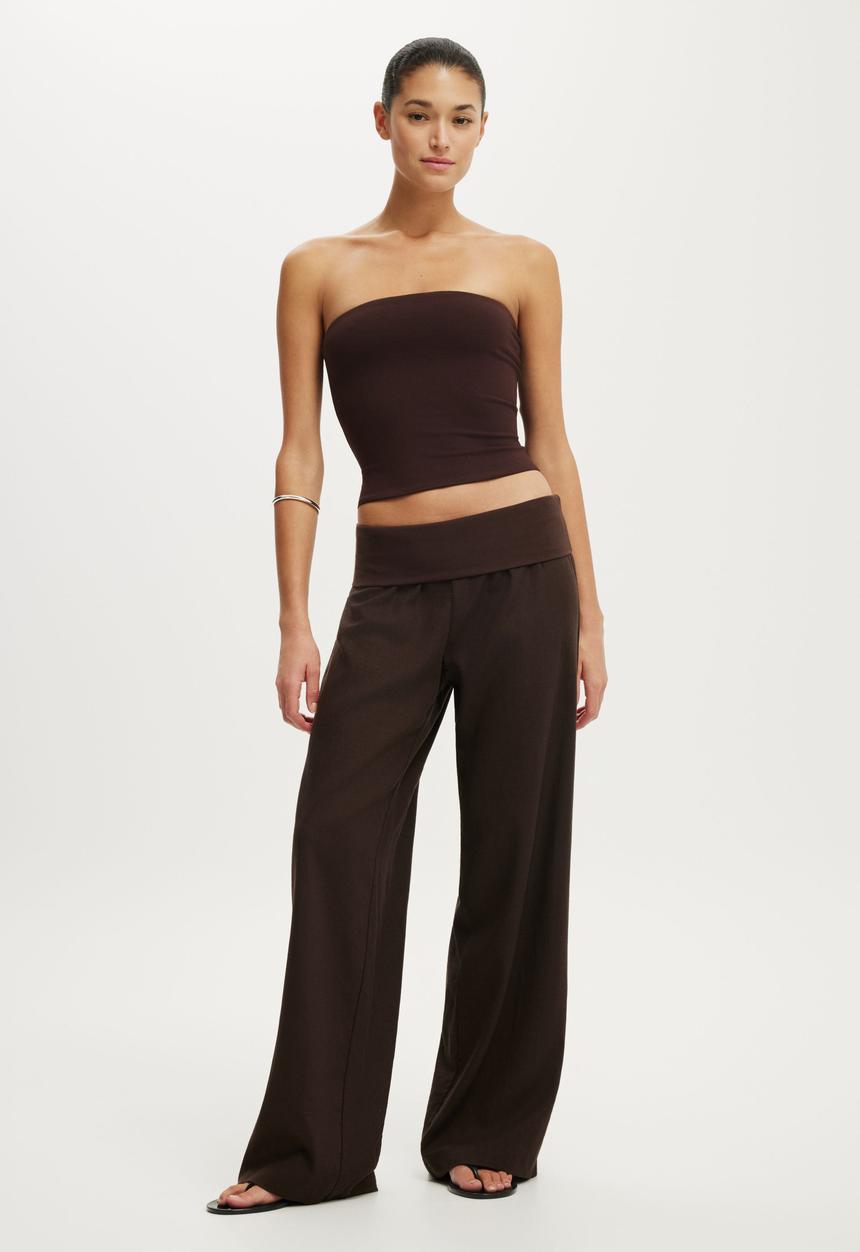 Cotton On - Maple Tube Top - Dark Oak