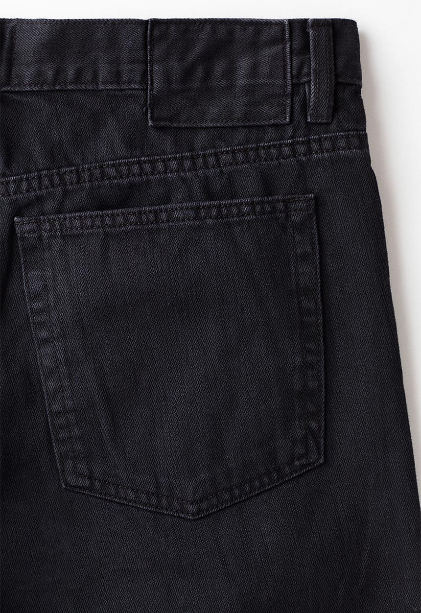 H&M - Relaxed denim shorts - black