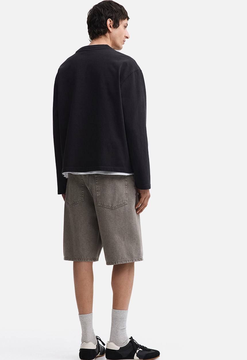 H&M - Relaxed denim shorts - beige