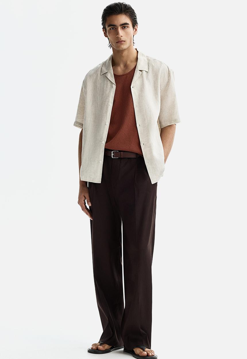 H&M - Regular fit knitted vest top - dusty red