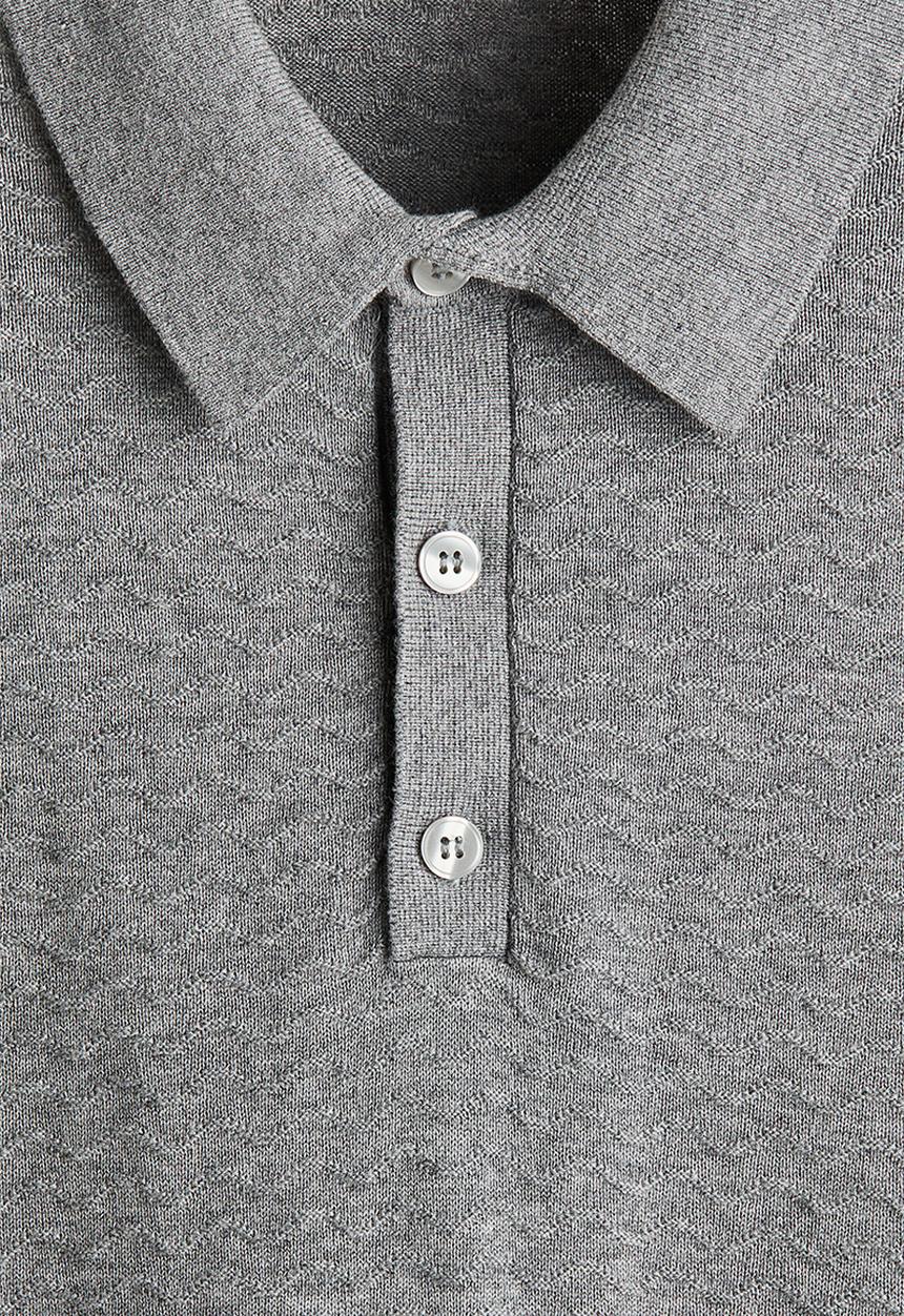 H&M - Slim fit polo shirt - grey
