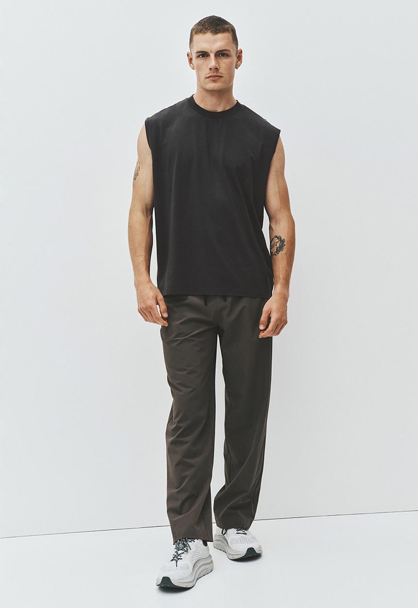 H&M - Loose fit sports vest top with drymove. - dark grey