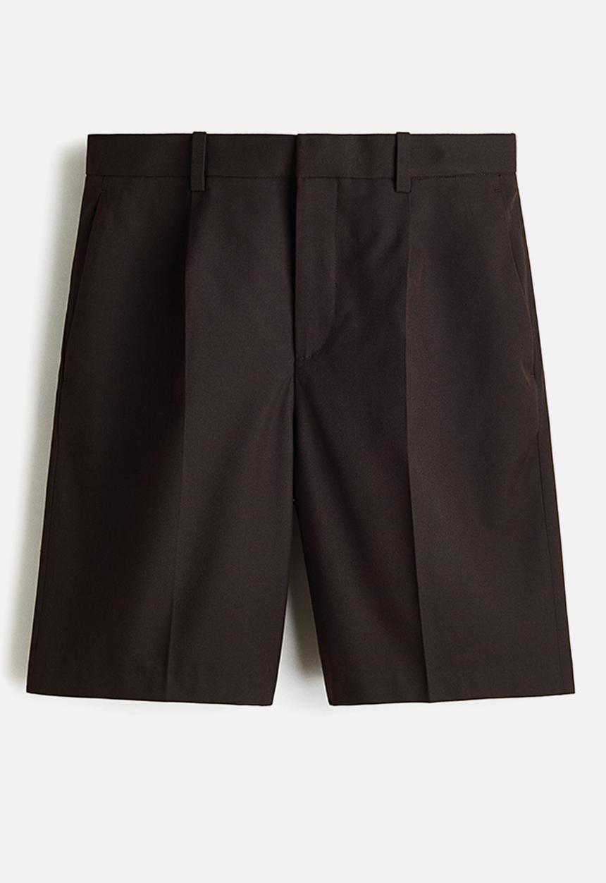 H&M - Loose fit bermuda shorts - dark brown
