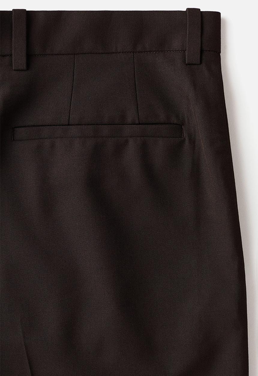 H&M - Loose fit bermuda shorts - dark brown
