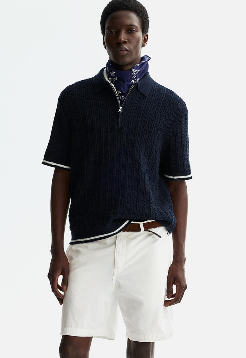H&M - Relaxed fit chino shorts - white