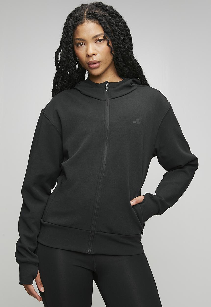 adidas Performance - D4T Fz Hoodie - Black
