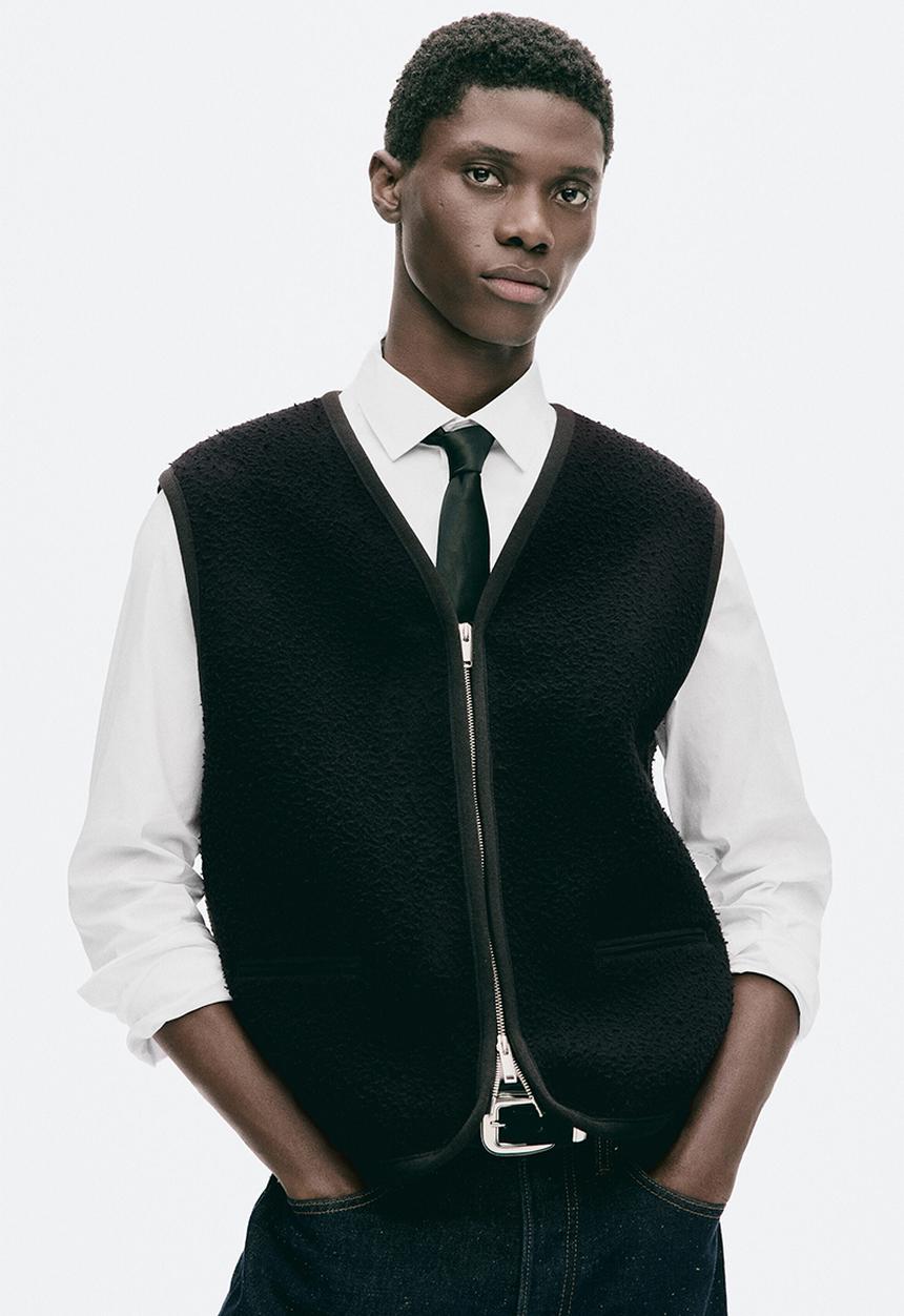 H&M - Wool-blend gilet - black