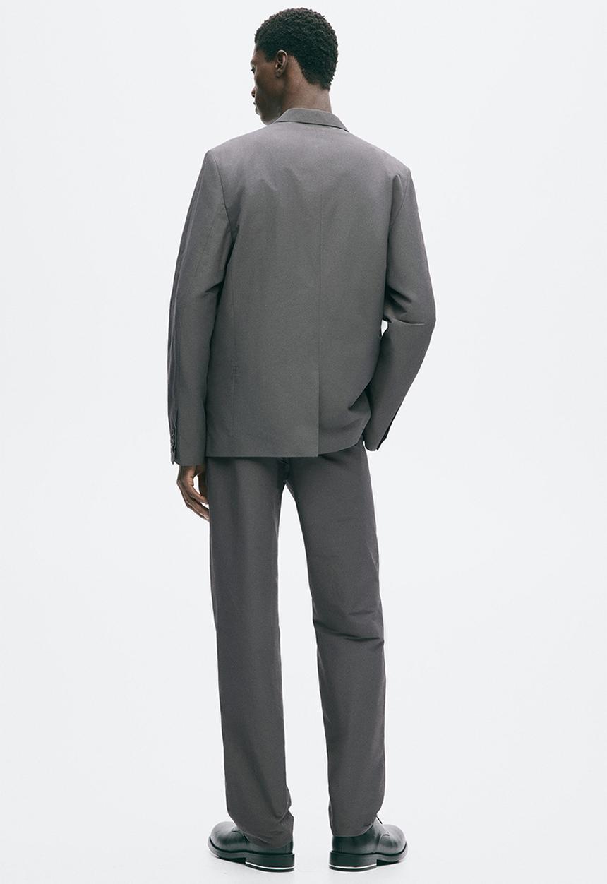 H&M - Relaxed fit single-breasted jacket - dark grey