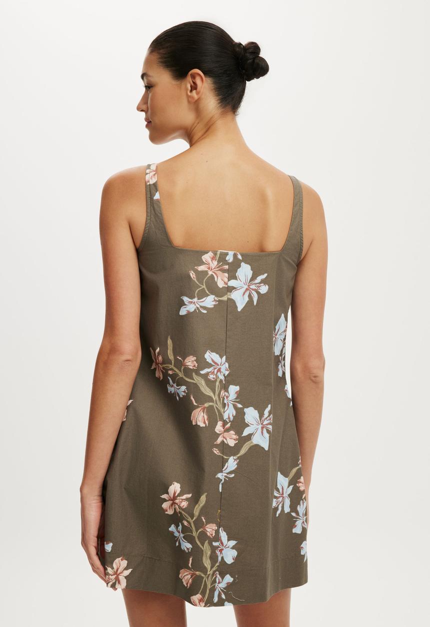 Cotton On - Willow Mini Dress - Isla Floral Blue