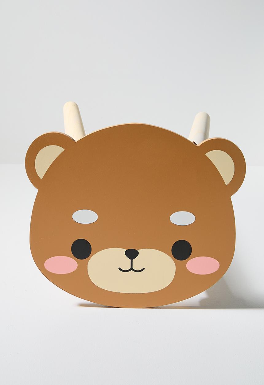 H&S - Teddy Bear Stool - Brown