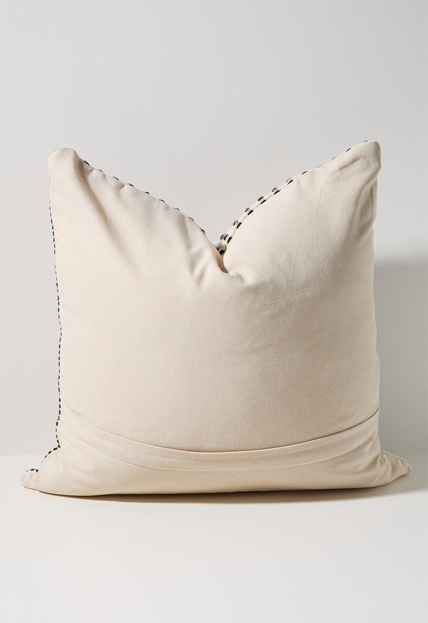 Sixth Floor - Zephyr Woven Stripe Cushion Cover - Charcoal