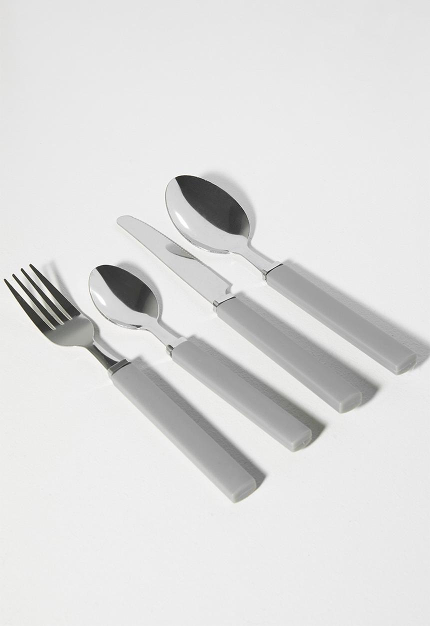 Excellent Houseware - Chrome S steel  17pcs cutlery set - Grey