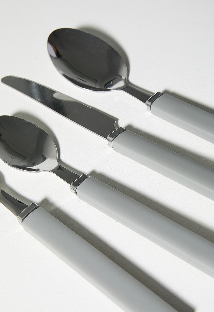 Excellent Houseware - Chrome S steel  17pcs cutlery set - Grey