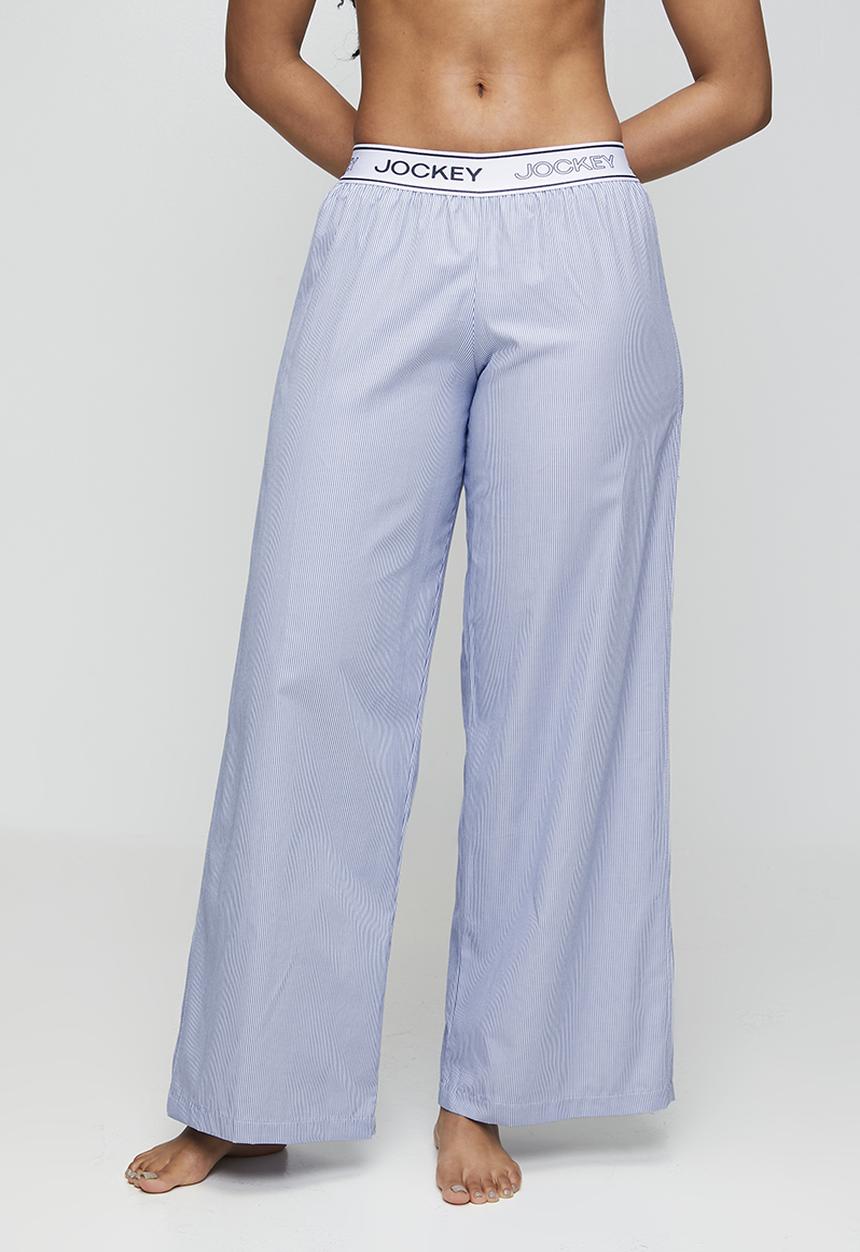 Jockey - Easy edit woven stripe pj pants - blue