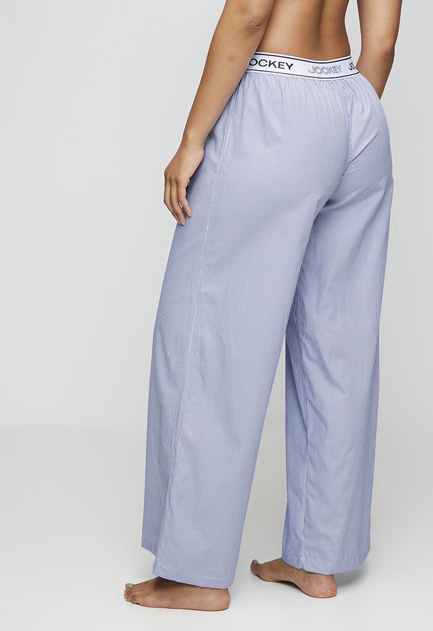 Jockey - Easy edit woven stripe pj pants - blue