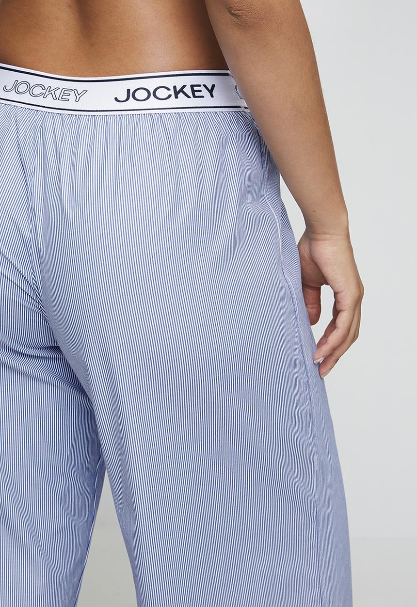 Jockey - Easy edit woven stripe pj pants - blue