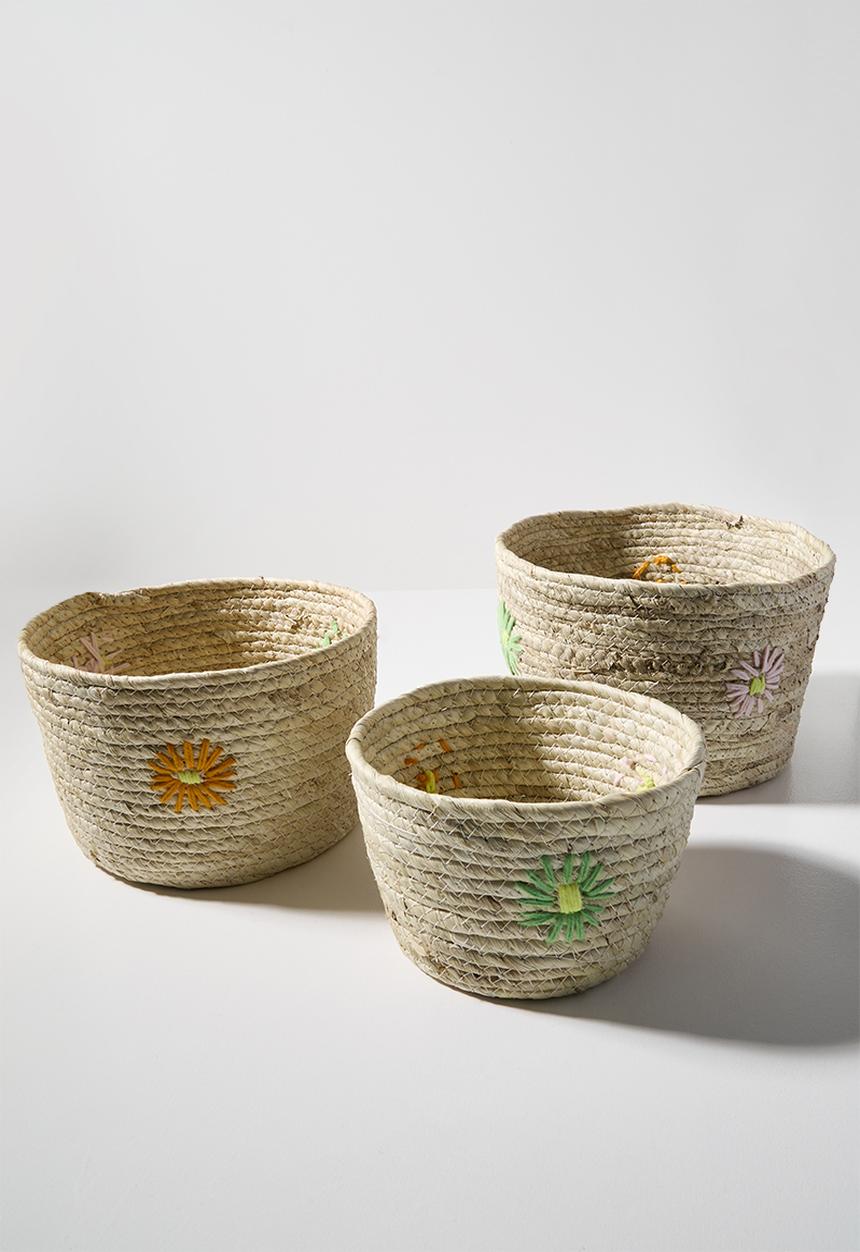 H&S - Kenzi flower 3pc woven set 