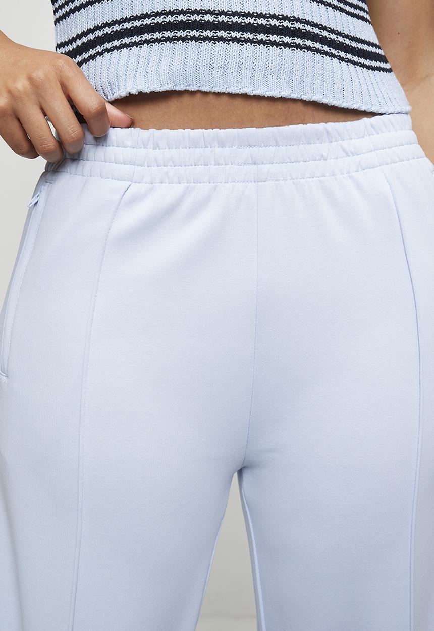 Stella Morgan - Pull On Elasticated Straight Leg Jogger With Side Tape Detail - Light Blue