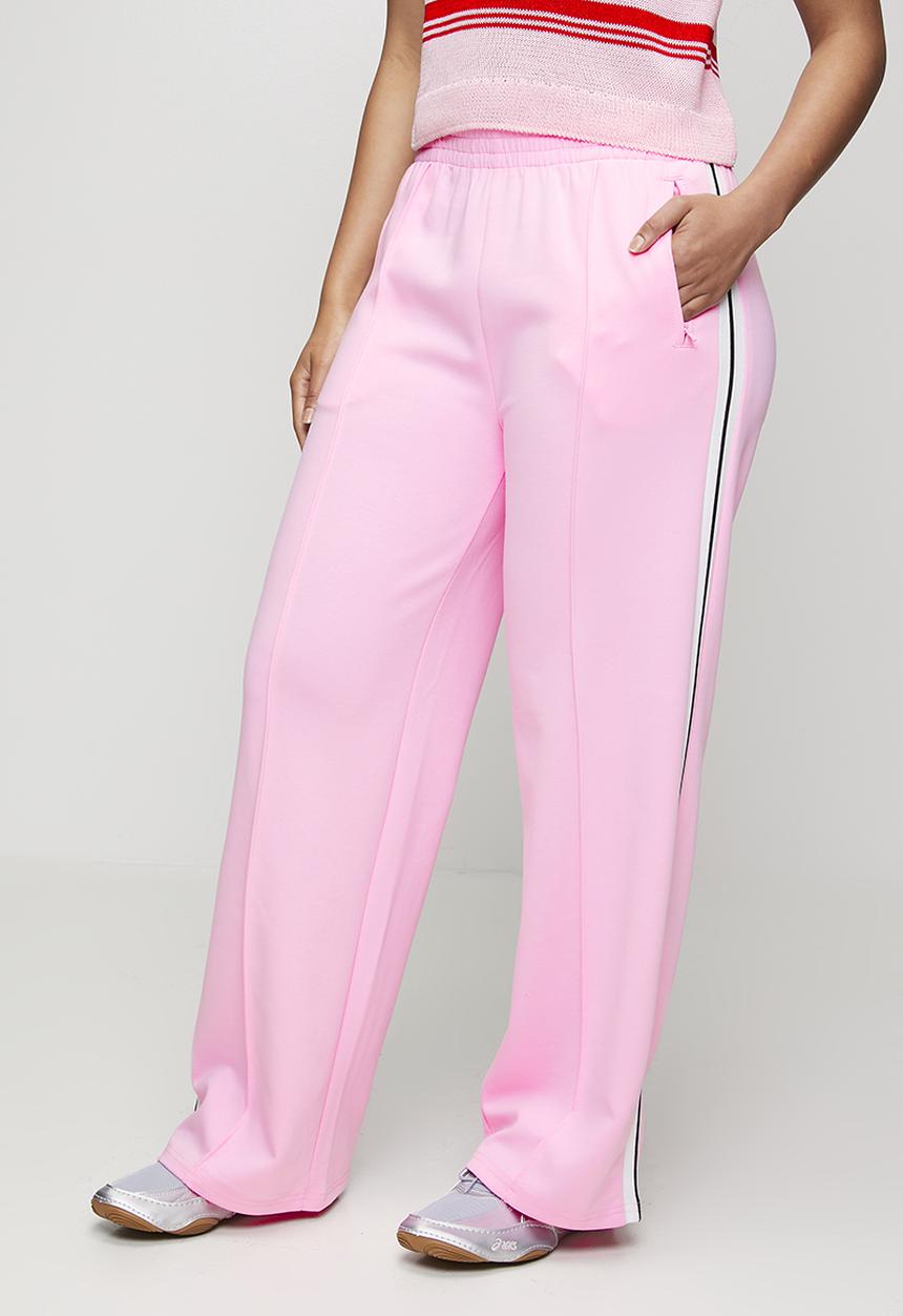 Stella Morgan - Pull On Elasticated Straight Leg Jogger With Side Tape Detail - Pink