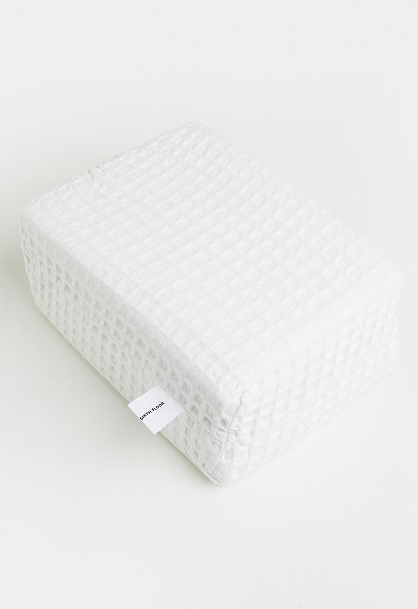 Sixth Floor - Mesa Cotton Waffle Duvet Cover Set - White