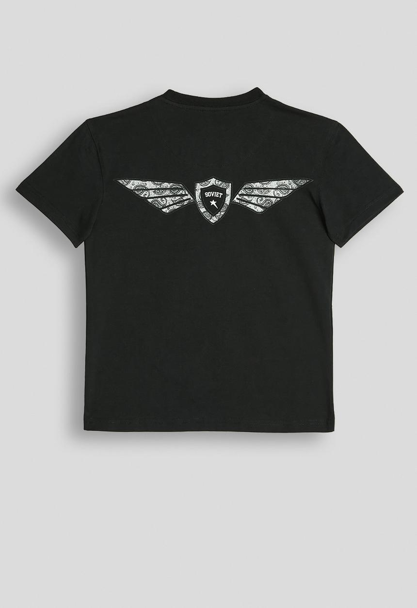 SOVIET - Boys S/Slv Crew Neck Tee (Box Fit) - Black