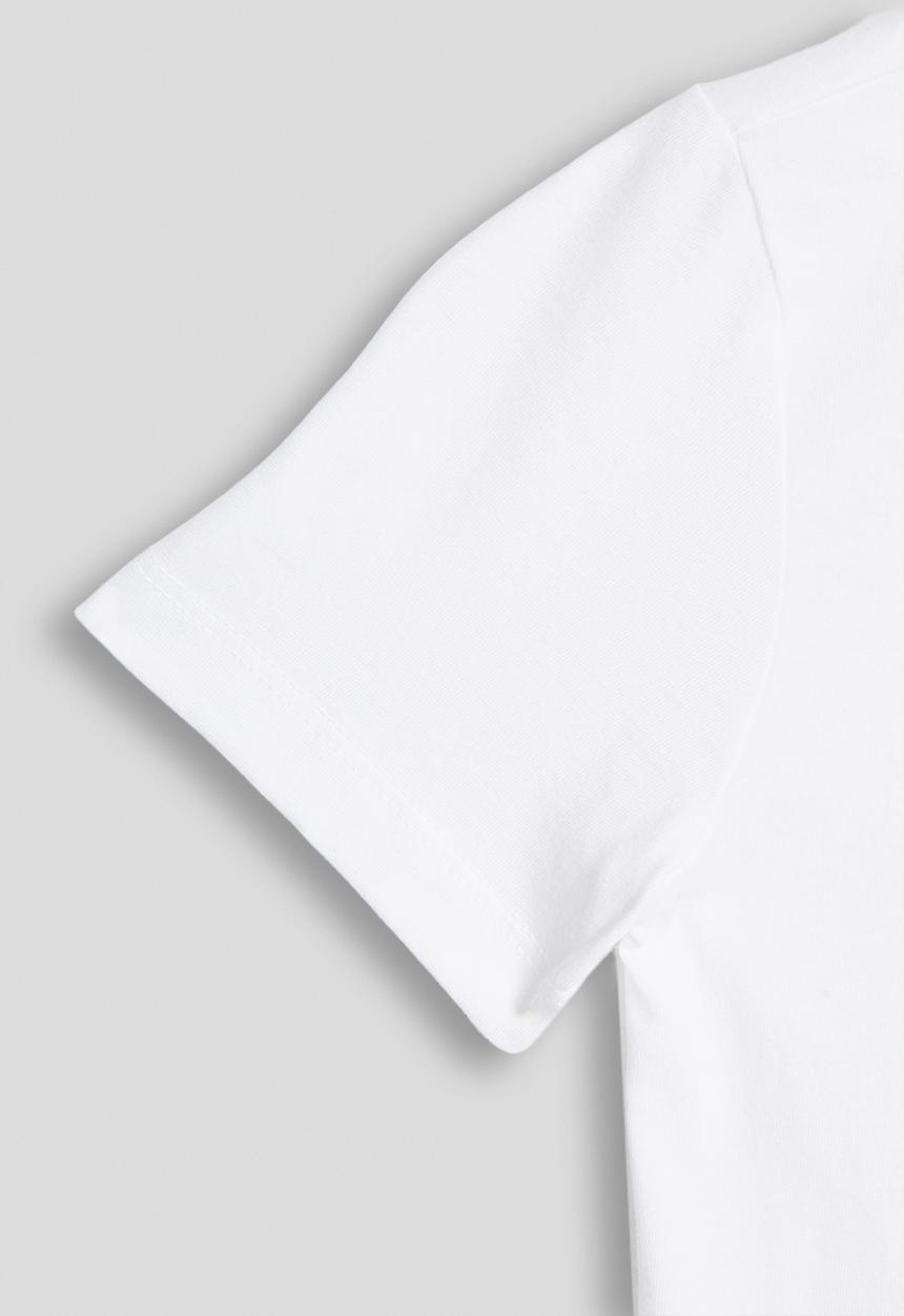 POLO - Boys Cory Printed Short sleeve Tee - White