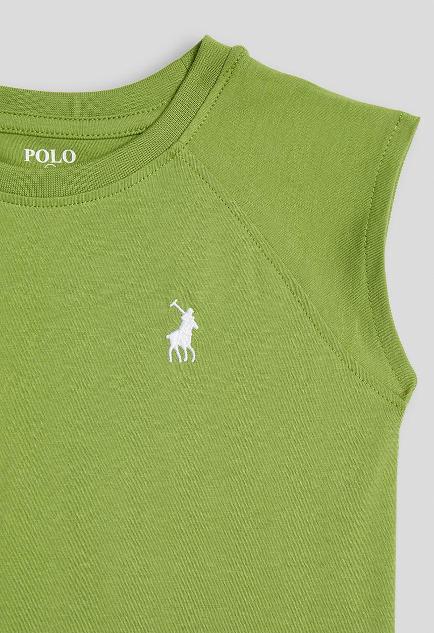 POLO - Girls Candice Raglan Sleeveless Tee - Green